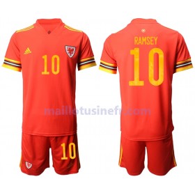 Maillot de Foot Pays de Galles Aaron Ramsey 10 Domicile UEFA EURO 2020 - Enfant